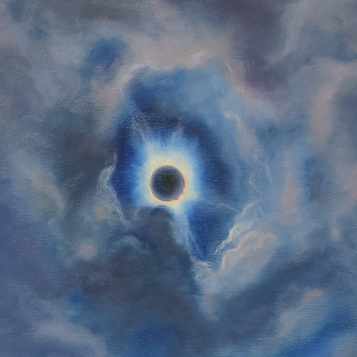 20240515-2024-05-17 -- Totality Over Texas -- 12x24 inches - 10 hours-2.jpg